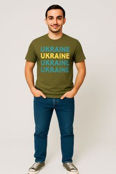 Патріотична чоловіча футболка UA1-107 фото