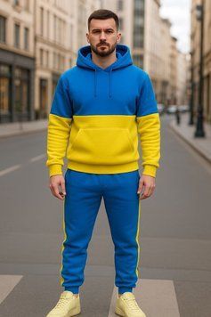 Чоловічий спортивний костюм з українською символікою UA-078 фото