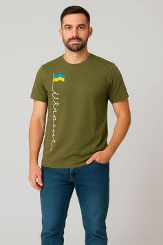 Патріотична чоловіча футболка UA1-100 фото