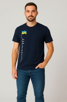Патріотична чоловіча футболка UA1-050 фото